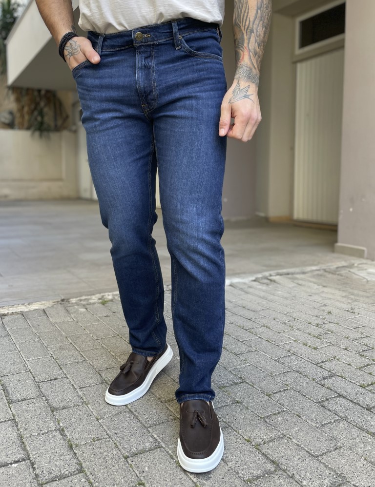 Lee Lee Daren Zip Fly ανδρικό μπλε τζιν 112363960